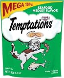 Whiskas Temptations Tartar Control Seafood Medley Flavour Treats for Cats, 6.3-Ounce Pouches (Pack of 10)