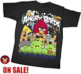 ANGRY BIRDS SHIRTS FOR KIDS - *REVISED SUMMER VERSION AND PRICED TO SELL!! * - ANGRY BIRD YOUTH T-SHIRTS FOR BOYS AND GIRLS - *ANGRIEST ATTACK!* - ANGRY BIRD T-SHIRTS! KID SIZES!