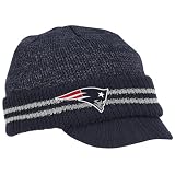 Reebok New England Patriots Sideline Player 2nd Season Visor Knit Hat One Size Fits All
