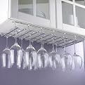 The Wine Enthusiast Hanging Metal Stemware Rack