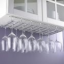 The Wine Enthusiast Hanging Metal Stemware Rack