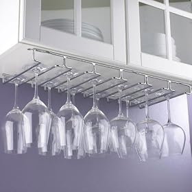 The Wine Enthusiast Hanging Metal Stemware Rack by Wine Accessories