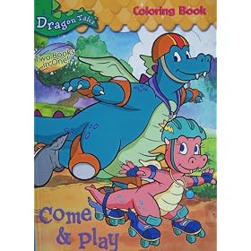 Dragon Tales 2-in-1 Coloring Book: Come & Play & Dragon Days