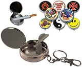 Environment-Friendly Smokeless Pocket Ashtray Keychain