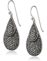 Sterling Silver Marcasite Dangle Earrings