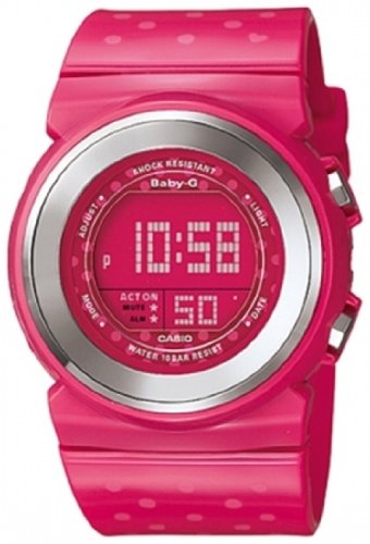 Casio Baby G Ladies Pink Resin Digital Watch BGD104-4DR