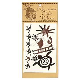 Polynesian Style Temporary Tattoos: Moana