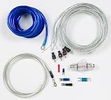 StreetWires Power Station PSK08Bi 8-gauge amplifier wiring kit with patch cable -- blue power/silver ground