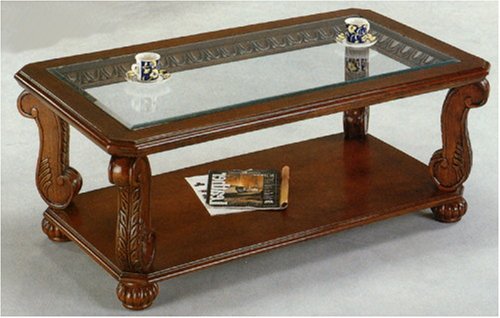 Classic Style Occasional Coffee Table in Cherry Finish By Coaster Furniture