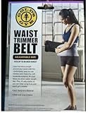 Golds Gym waist trimmer belt - Adjustable size fits up to 50 inch waist trims...