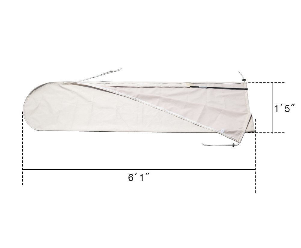 CHopetree Patio Outdoor Patio Market Umbrella Storage Cover suits 7 to 11 Umbrella, Water