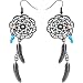 Handcrafted Native American Dreamcatcher Earrings MADE WITH SWAROVSKI ELEMENTS