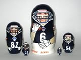 Chicago bears NFL Football or any team Russian Nesting doll 5 pcs / 6 in