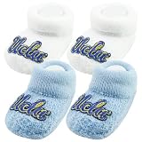 UCLA Bruins Newborn True Blue & White 2-Pack Bootie Socks