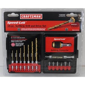 Craftsman Speed-Lok 16-pc. SoftGrip Drill and Drive Set by 