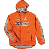 Icon Men's PDX Rain Jacket Military Spec Orange M