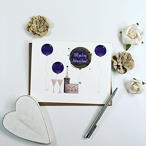 Scratch off, 'Will You Be My Bridesmaid Card,' Available for Entire Bridal Party. PERSONALIZED OPTION.