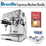 Breville BES830XL Die-Cast Programmable Espresso Machine With Italian Cities 6-piece... by 