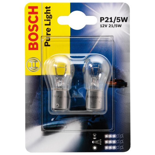 Bosch 1987301016 Autolampe P21/5W PURE LIGHT - Stopp-/Blinklicht-/Schluss-/Kennzeichenlamp Preisvergleich