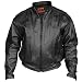 Hot Leathers Black Size 42 Men's Vented Motorcycle Jacket