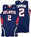 Joe Johnson Jersey: adidas Navy Swingman #2 Atlanta Hawks Jersey