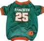 NCAA Dog Jersey, Medium, University of Miami Hurricanes