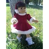 American Girl Locker Red Ice Skating Dress SKATES INCLUDED - 18" Dolls Clothes