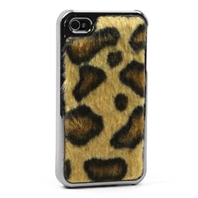 JAVOedge Furry case for the AT&T Apple iPhone 4 - Leopard
