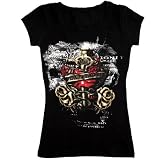 Stylish Pink Rock Print T-shirt