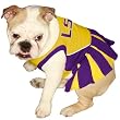 Pets First NCAA LSU Tigers Cheerleader Dog Outfit, Medium Pets First NCAA LSU Tigers Cheerleader Dog Outfit, Medium