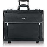 Solo Classic 15.6" Laptop Rolling Catalog Case with dual combination locks, Black, PV78-4