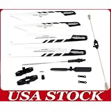 Quick Wear Spare Parts(balance Bar Connect Buckle Main Blade Grip Set Bottom Fan Clip Inner Shaft Tail Blade of Rc Helicopter 9101 + Main... by Brainydeal
