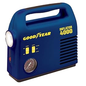 Goodyear i4000 12-Volt Tire Inflator with 4-Way Emergency Light