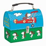 Peanuts Snoopy Its Hero Time Snoopy Flying Ace Dome Tin Lunch Box