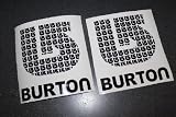 Burton Monogram decal/sticker Snowboarding