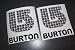 Burton Monogram decal/sticker Snowboarding