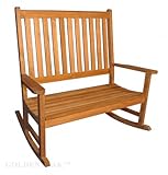 IMAGE OF Double Carolina Rocker, or Rocking Bench - Solid Teak