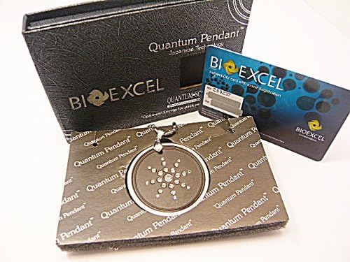 Bioexcel Swarovski White Crystals Quantum Scalar Energy Pendant+ Free Bio Card + Free Anti Radiation Stickers
