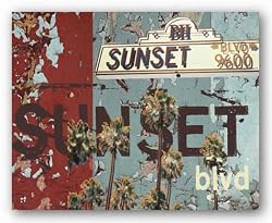 New Sunset Blvd. by M.J. Lew 16"x20" Art Print Poster