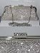 Shimmering Silver Crystal Beads Handbag Purse