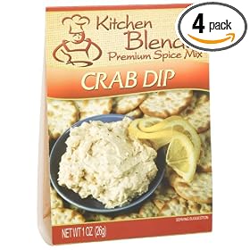 Kitchen Blends Crab Dip Mix, 1.0-Ounce Packages (Pack of 4)