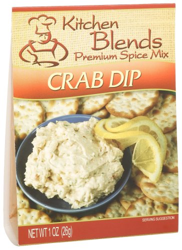 Kitchen Blends Crab Dip Mix, 1.0-Ounce Packages (Pack of 4) by Kitchen Blends