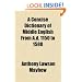 A Concise Dictionary of Middle English From A.D. 1150 to 1580