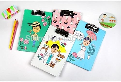 New fashion A5 Leather clip board Lovely writing pad creative gift file clipboard with hook portable