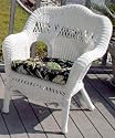 Sahara Chair, 35"Hx18"W, WHITE