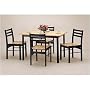 5 Piece Butcher Block Dinette Set By Coaster Furniture
