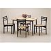 Kitchen & Housewares : 5 Piece Butcher Block Dinette Set By Coaster Furniture