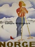 Lady Skiing SKI Winter Sport in Norge Norway Europe 36