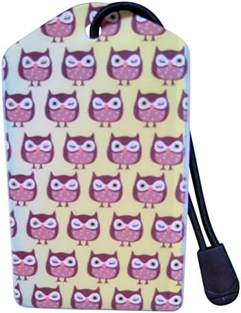 Luggage Tag Winking Owls