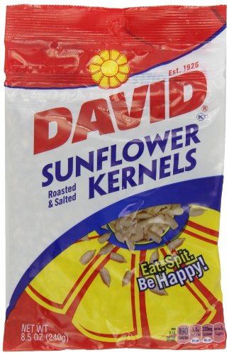 David Seeds Sunflower Kernels, 8.5-Ounce Packages (Pack of 12)